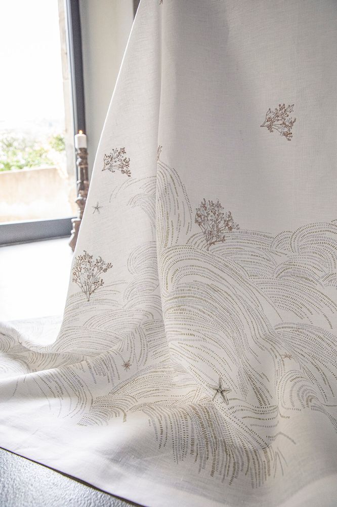 Table linen - Oceanide - Linen tablecloth - ALEXANDRE TURPAULT