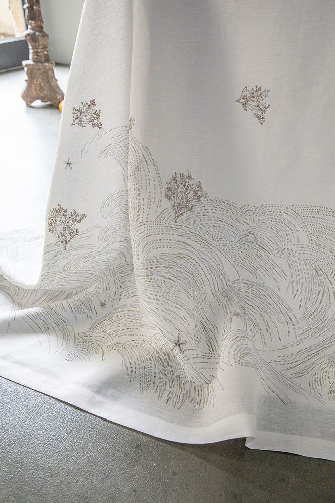 Table linen - Oceanide - Linen tablecloth - ALEXANDRE TURPAULT