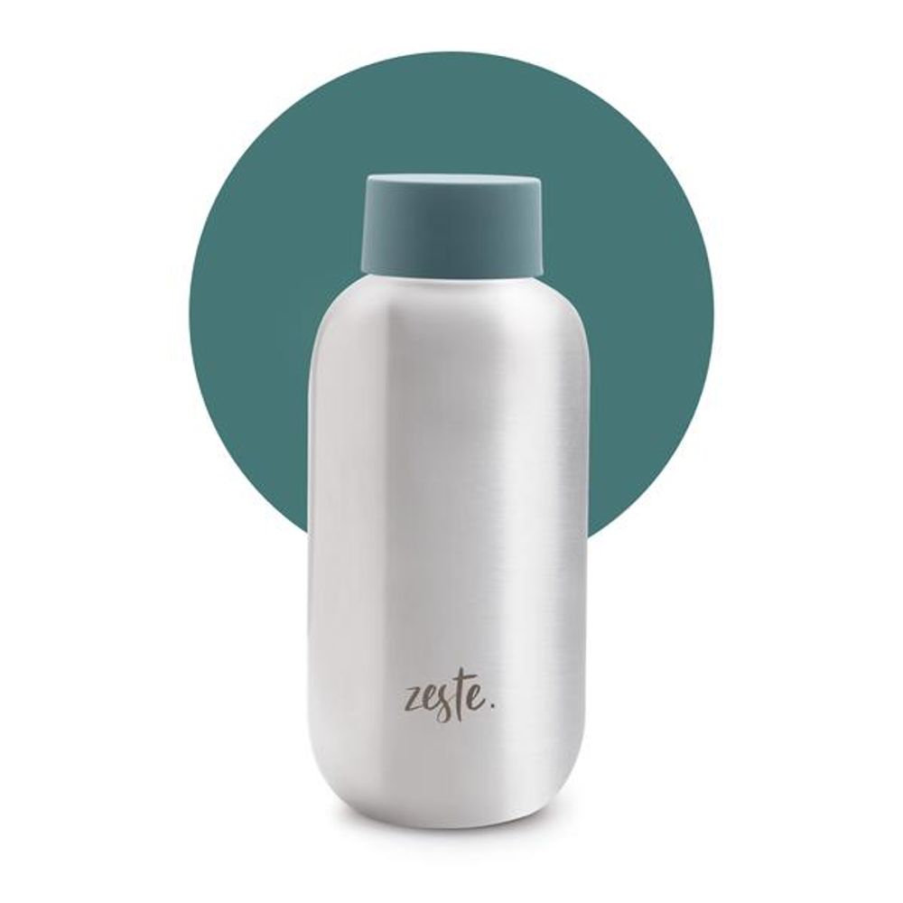 Tea and coffee accessories - THE only stainless steel Bottle made in France - eucalyptus finish 50cl  - ZESTE
