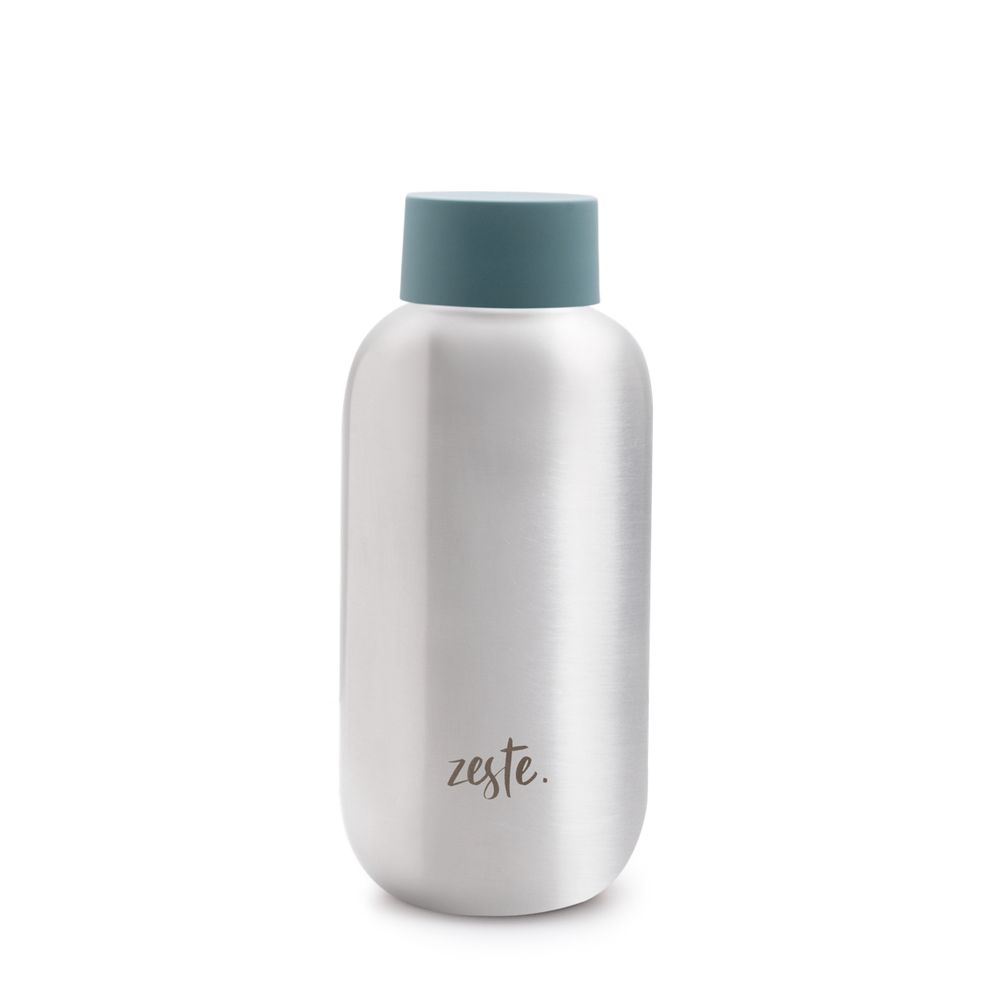 Tea and coffee accessories - THE only stainless steel Bottle made in France - eucalyptus finish 50cl  - ZESTE