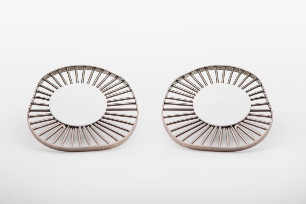 Jewelry - Pop up Linear Silver Plated Colorful Stud Earrings - GEORGIA CHARAL ART JEWELERY