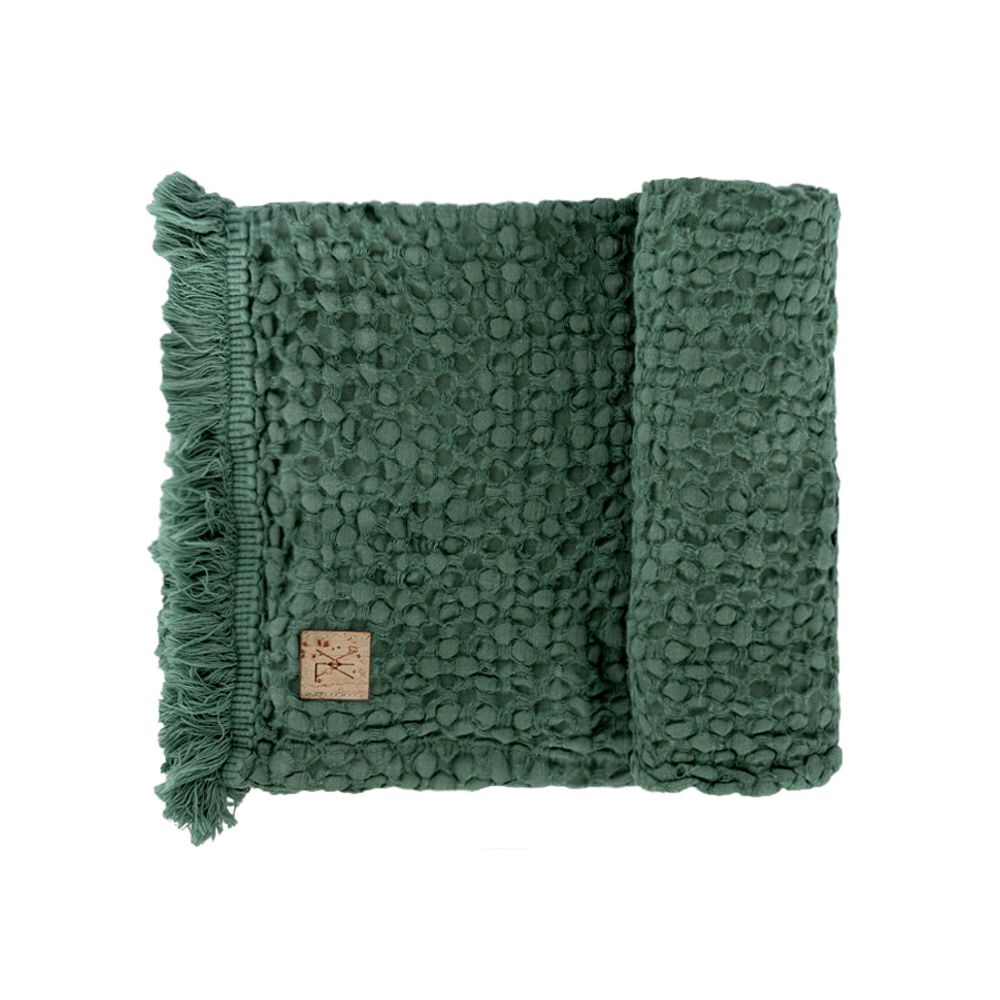Bath towels - LINEN WAFFLE TOWEL, 44 x 80 cm - XERALIVING