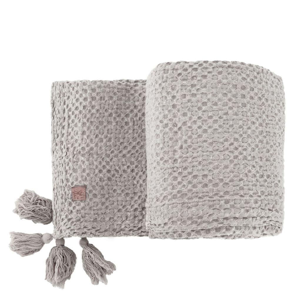 Objets de décoration - Plaid gaufré en lin BEDA 90 x 170 cm - XERALIVING