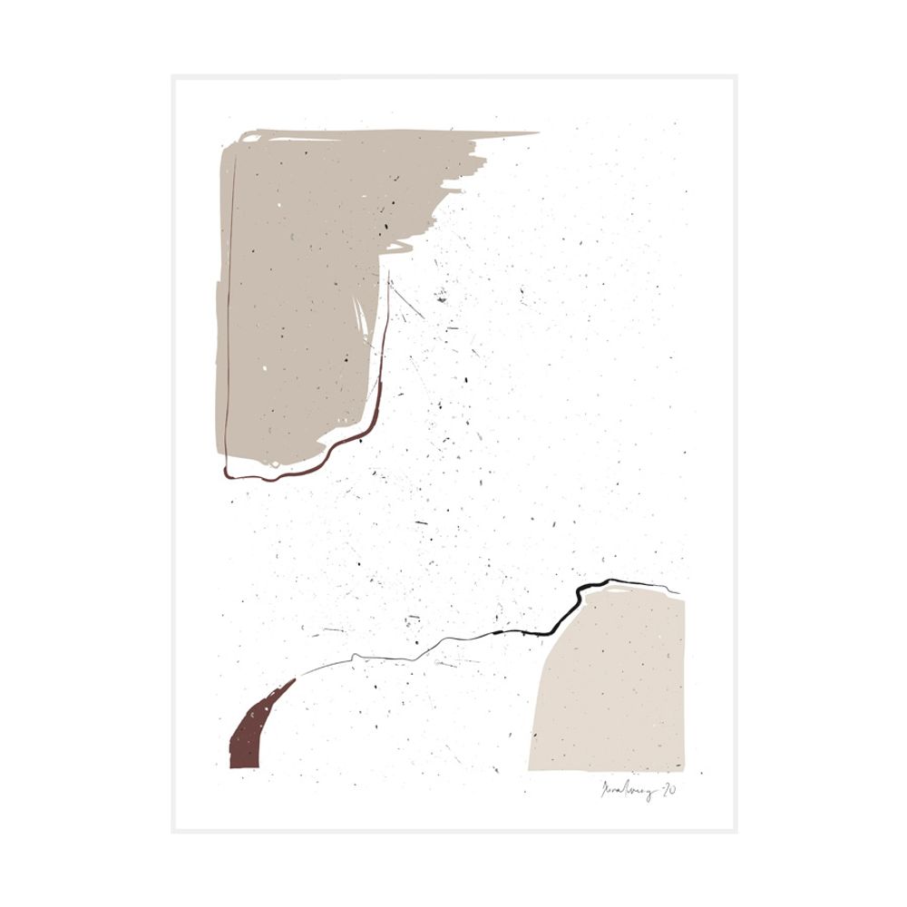 Poster - LO cellulose art piece, 30 x 40 cm - XERALIVING