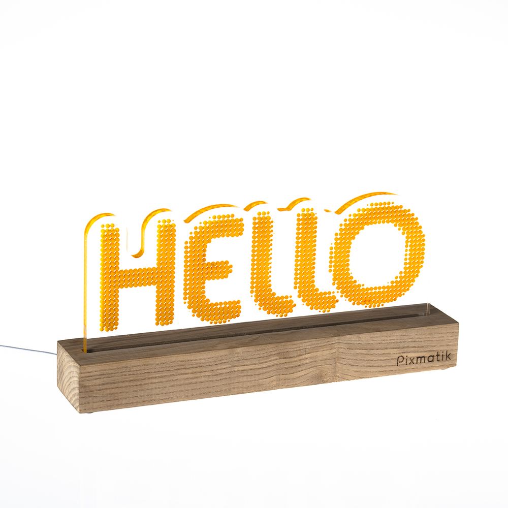 Objets design - LAMPE D'AMBIANCE DESIGN "HELLO" - PIXMATIK