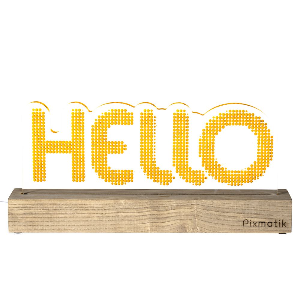 Objets design - LAMPE D'AMBIANCE DESIGN "HELLO" - PIXMATIK
