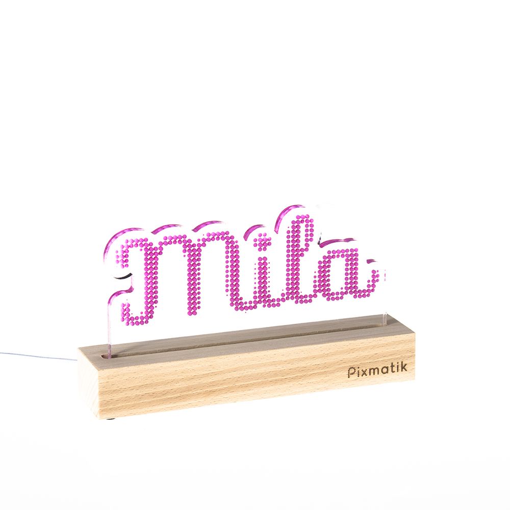 Children's decorative items - DESIGN LAMP & CUSTOMIZABLE - 1 to 4 letters - PIXMATIK