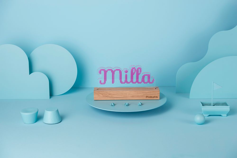 Children's decorative items - DESIGN LAMP & CUSTOMIZABLE - 1 to 4 letters - PIXMATIK