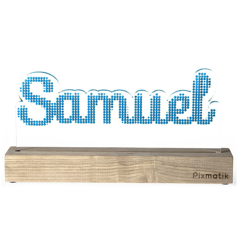 Objets déco enfant - LAMPE D'AMBIANCE DESIGN & PERSONNALISABLE - Le Prénom de 5 à 6 lettres - PIXMATIK