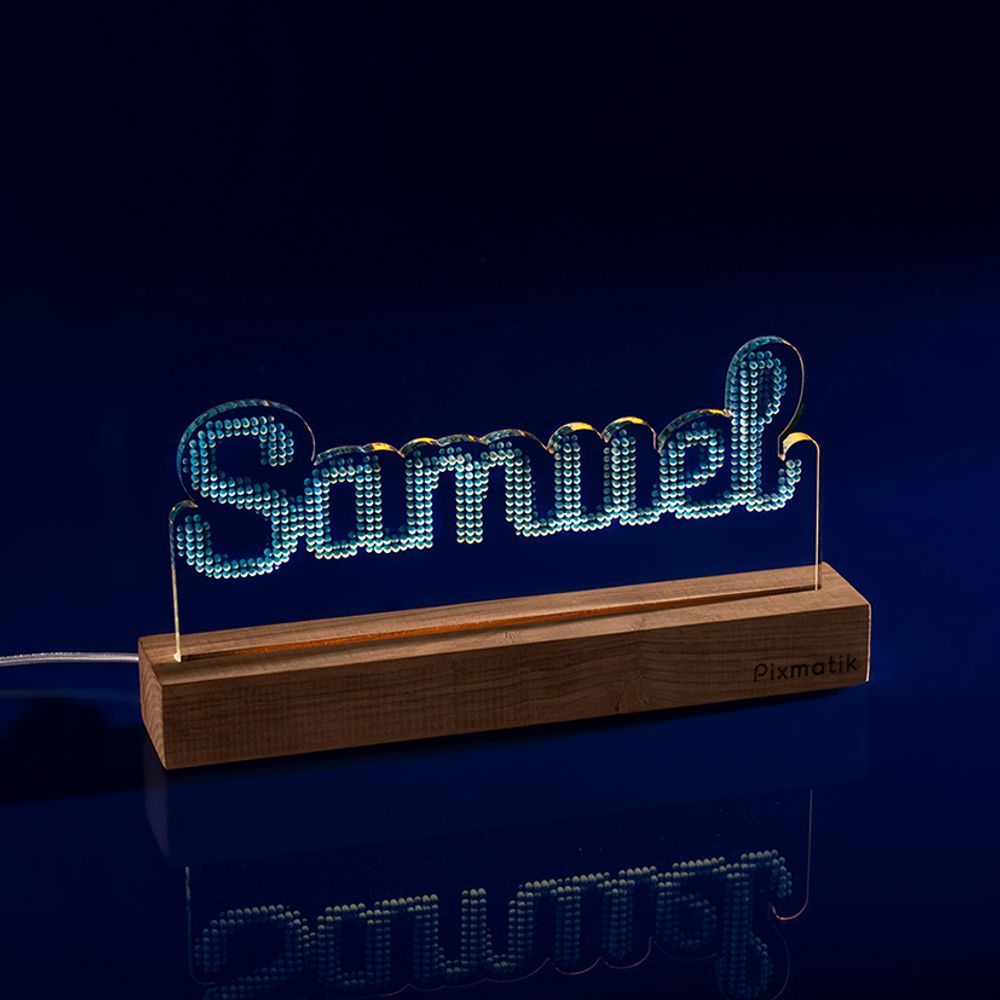 Objets déco enfant - LAMPE D'AMBIANCE DESIGN & PERSONNALISABLE - Le Prénom de 5 à 6 lettres - PIXMATIK