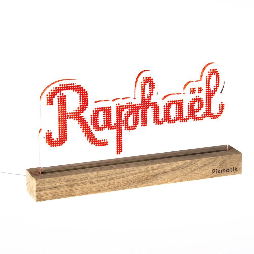 Objets déco enfant - LAMPE D'AMBIANCE DESIGN & PERSONNALISABLE - Le Prénom de 7 à 8 lettres - PIXMATIK