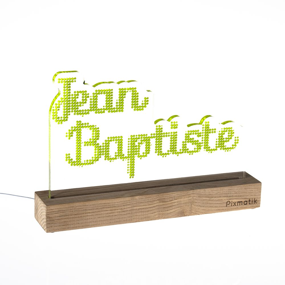 Objets déco enfant - LAMPE D'AMBIANCE DESIGN & PERSONNALISABLE - Le Prénom Composé - PIXMATIK