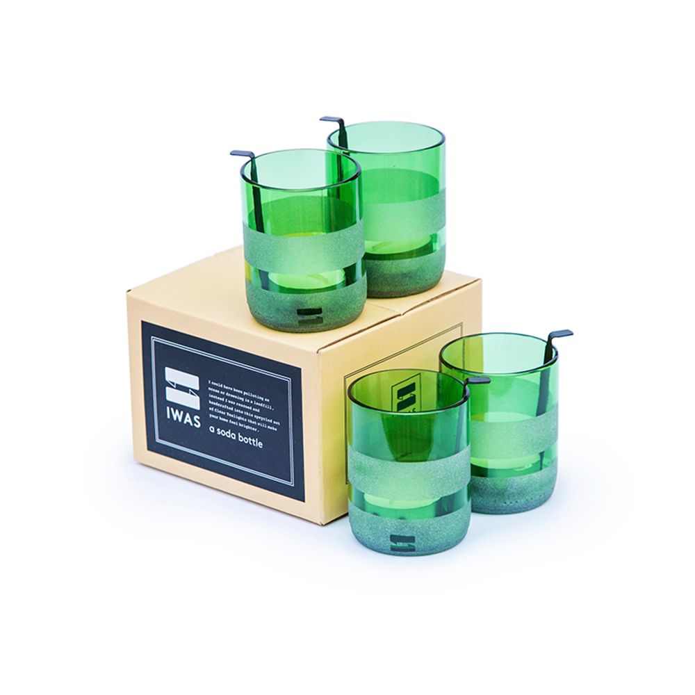 Candlesticks and candle holders - Tealight holder “Green” - IWAS - THE ONLY WAY IS UP