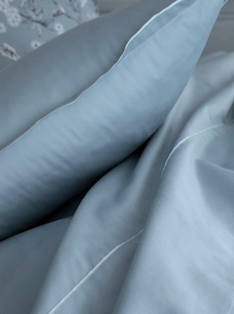 Linge de lit - Teophile Baltique - Parure de lit en satin de coton - ALEXANDRE TURPAULT