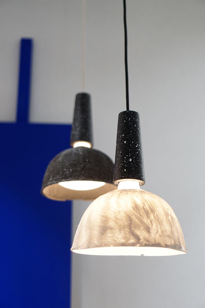 Unique pieces - FALAISE pendant lamp - MU - LUMINAIRES ET MATÉRIAUX EN POLYMÈRE MINÉRAL SOUPLE