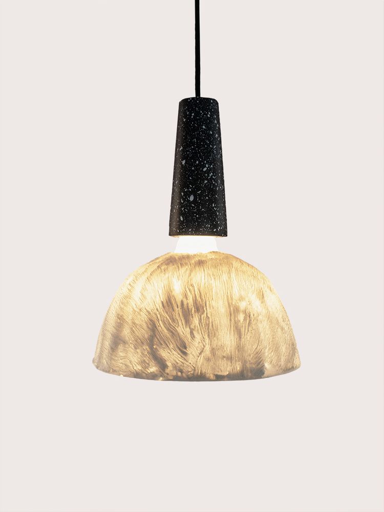 Unique pieces - FALAISE pendant lamp - MU - LUMINAIRES ET MATÉRIAUX EN POLYMÈRE MINÉRAL SOUPLE