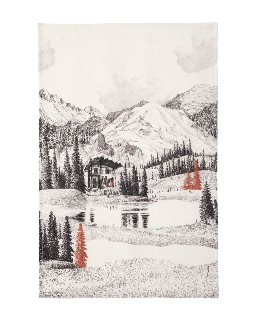 Torchons textile - Paysage Montagnard / Torchon imprimé - COUCKE