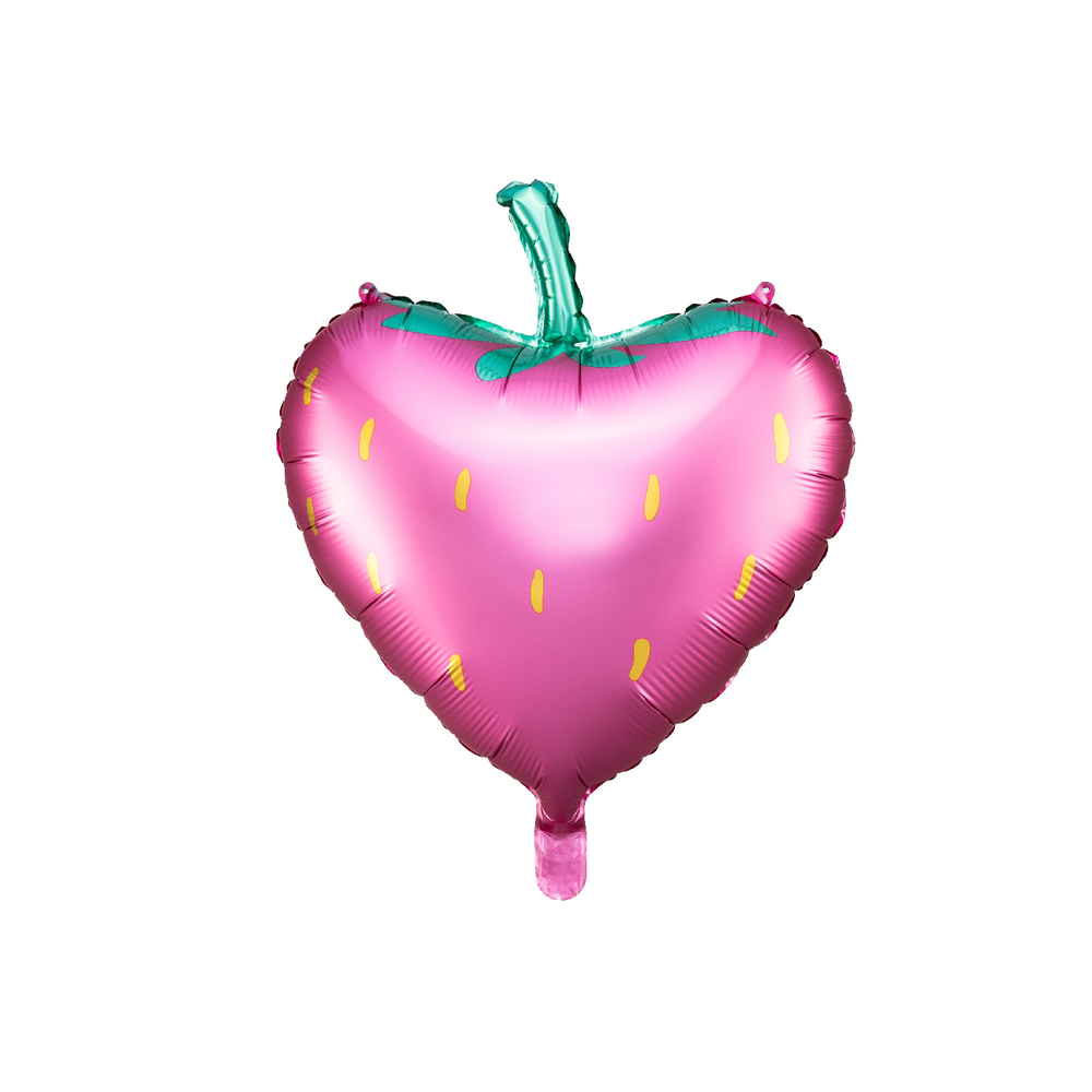 Decorative objects - Foil balloon Strawberry, 42x45cm, mix - PARTYDECO