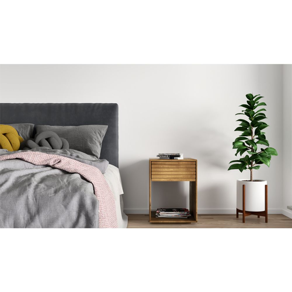 Tables de nuit - Table de chevet EMMA en bois massif - WOODEK