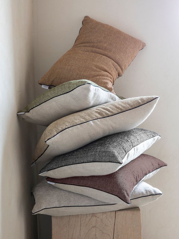 Fabric cushions - Voltaire Chanterelle Cushion Cover - ALEXANDRE TURPAULT