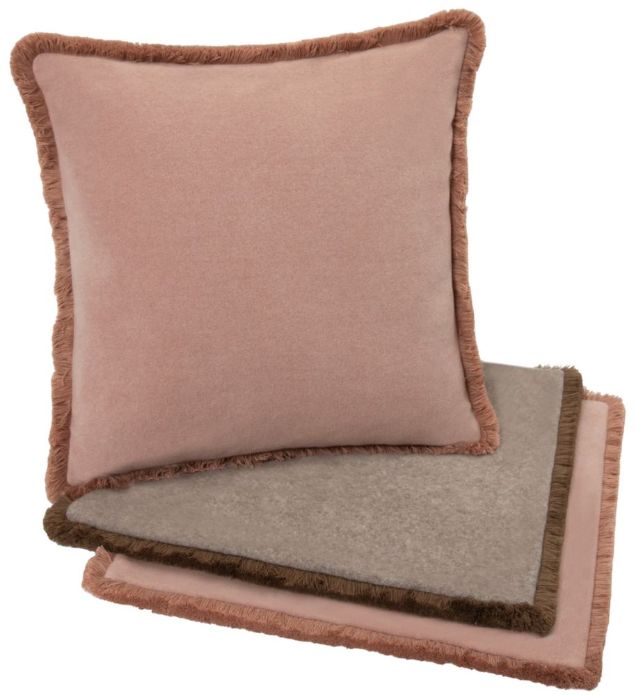 Fabric cushions - PILLOW COVER WITH BORDERS COLLECTION - FRATI HOME