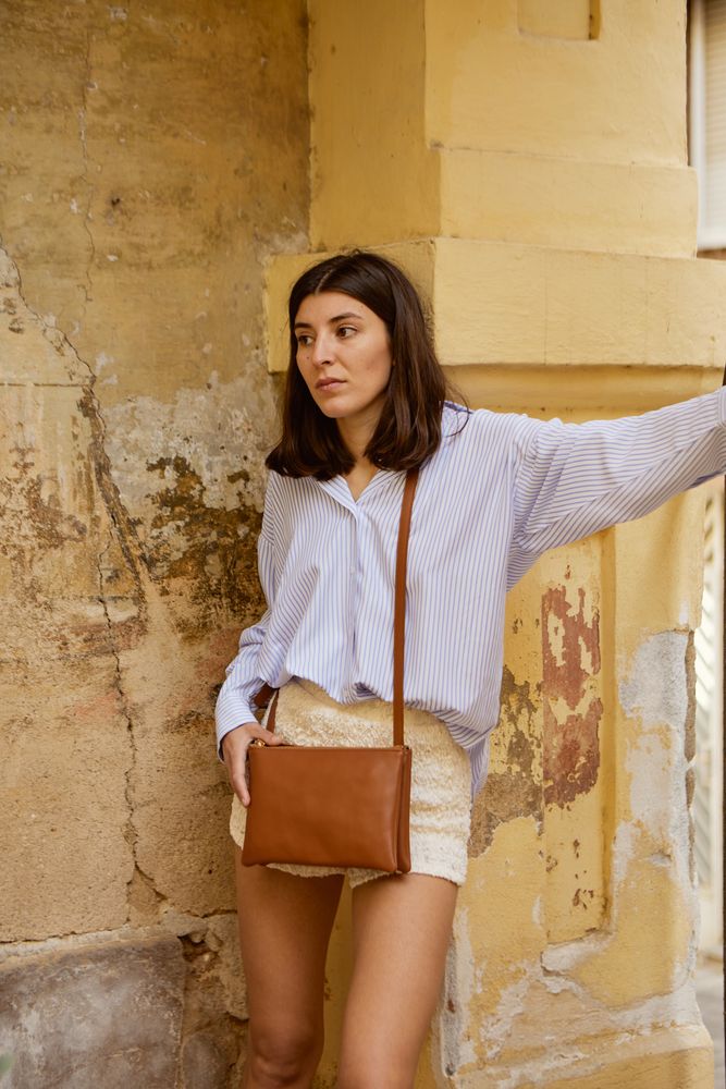 Sacs et cabas - Pochette  Olsen Camel. - TECLA BARCELONA