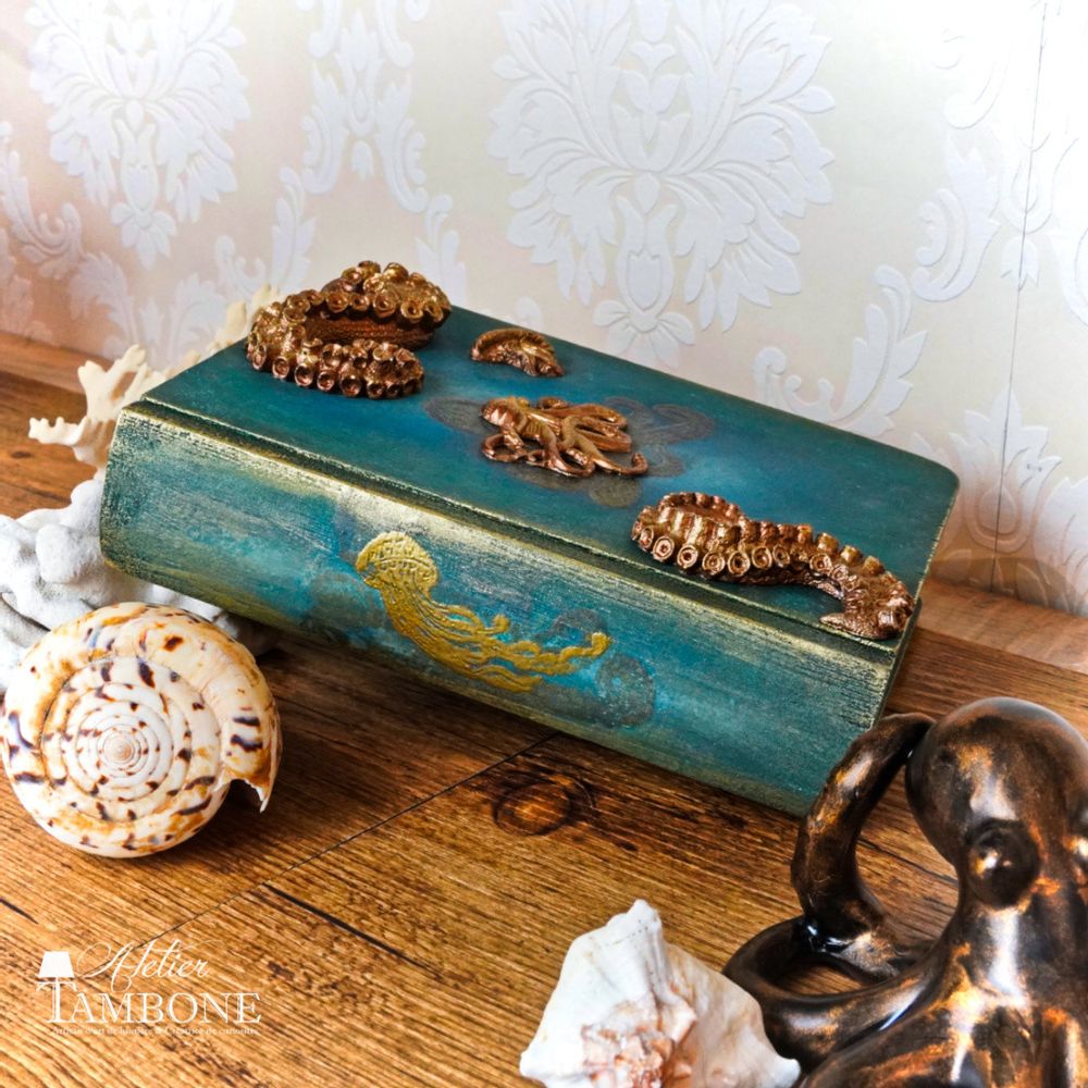 Objets de décoration - Boite livre Cthulhu - ATELIER TAMBONE