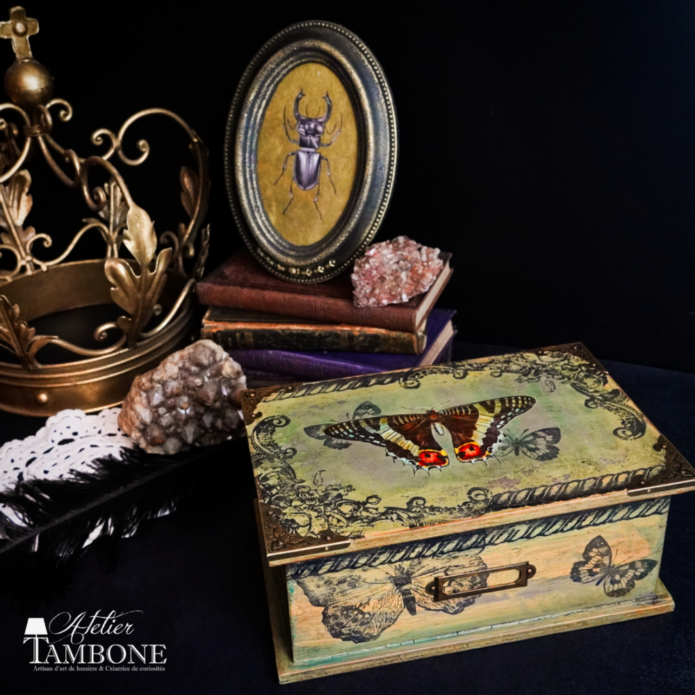 Coffrets et boîtes - Boite Papillon Circus Vintage - ATELIER TAMBONE