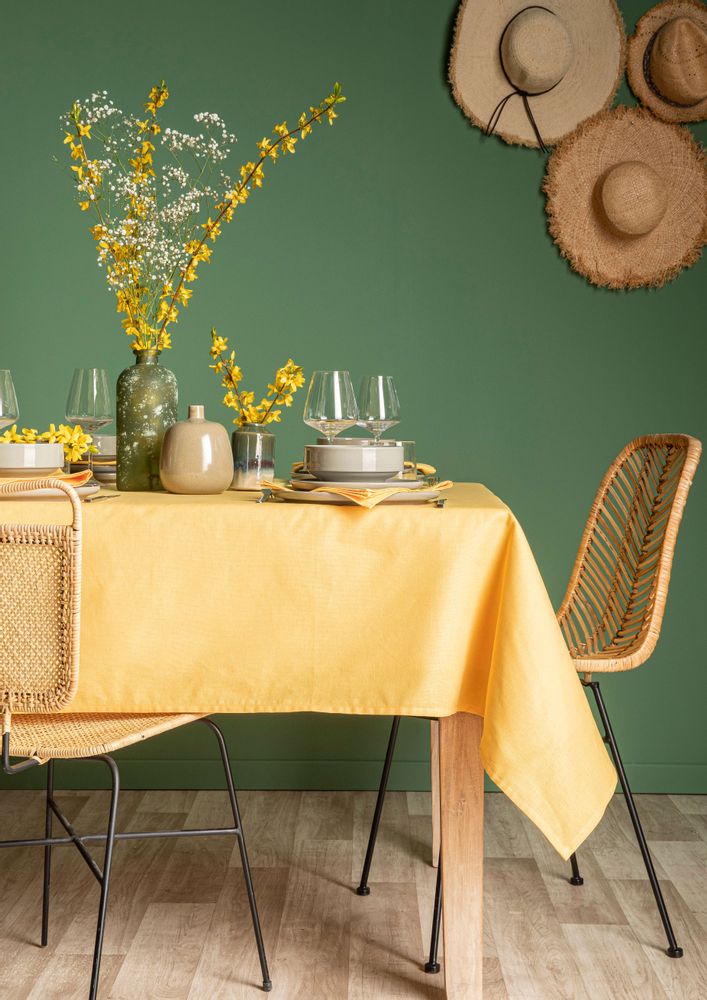 Linge de table textile - Cambrai Maïs / Nappe et serviette - COUCKE