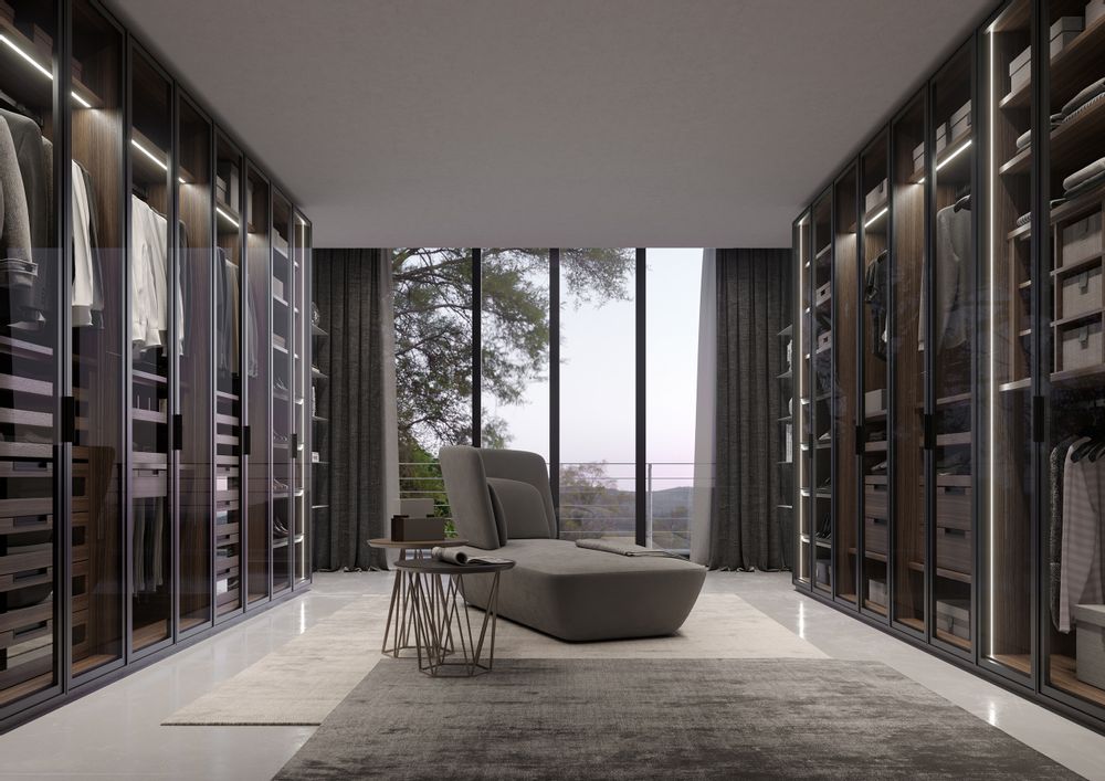Armoires - Armoire ATLANTE avec portes WIND - EMMEBI HOME ITALIAN STYLE