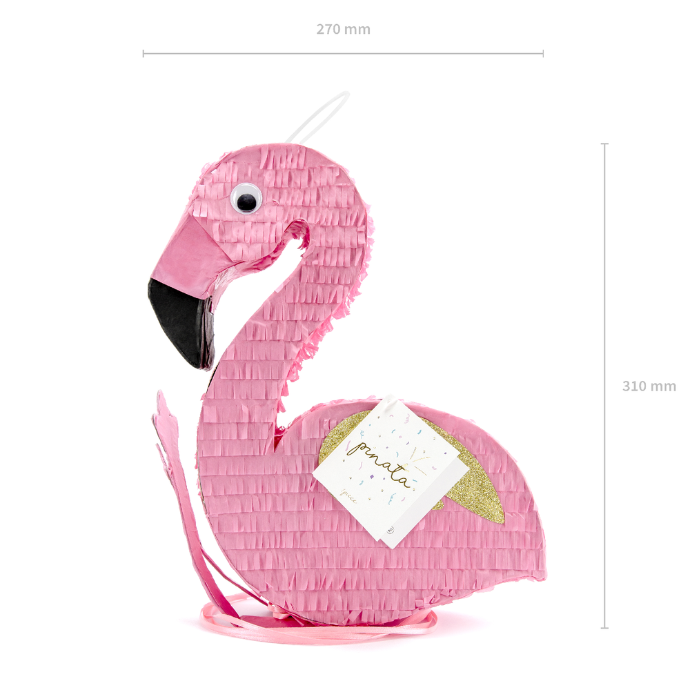 Decorative objects - Pinata - Flamingo, 25x55x8cm - PARTYDECO