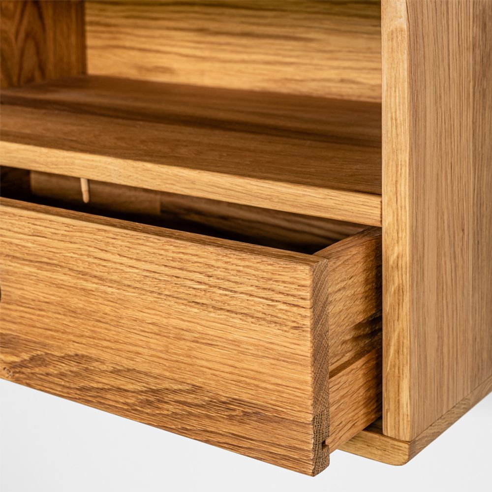 Shelves - Solid oak wood floating nightstand HOPE - WOODEK