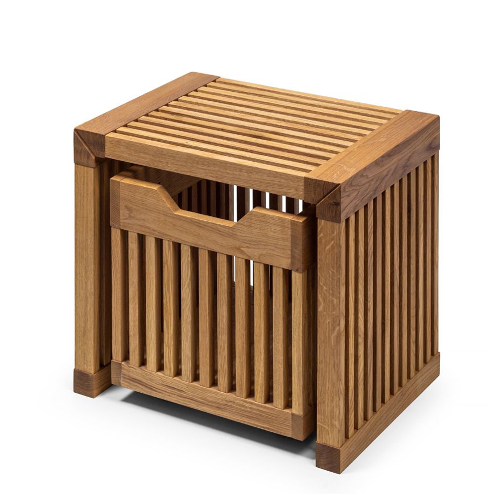 Banquettes pour collectivités - Banc HUGO avec tiroir - WOODEK