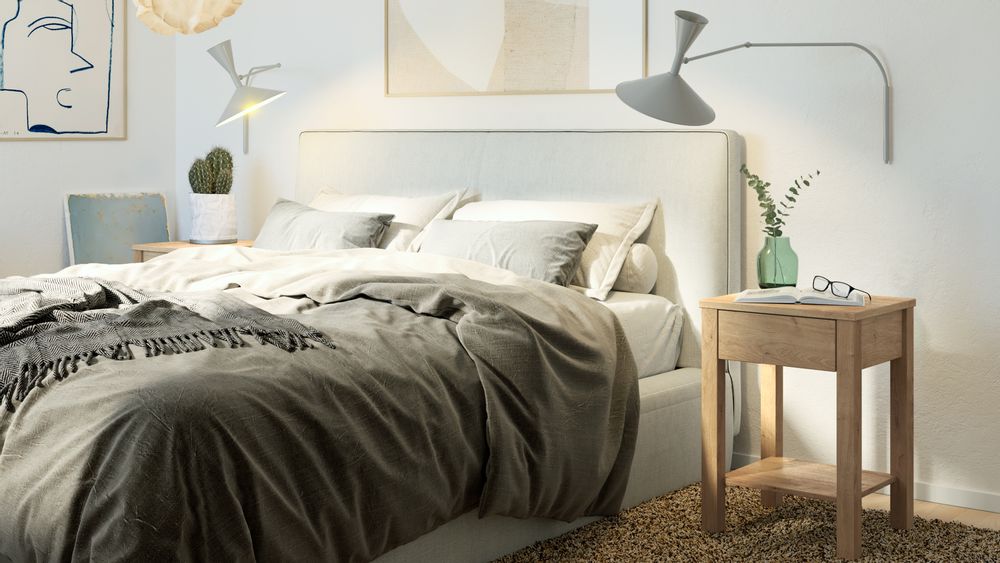 Tables de nuit - Table de chevet TOMMY 1 tiroir en bois massif - WOODEK