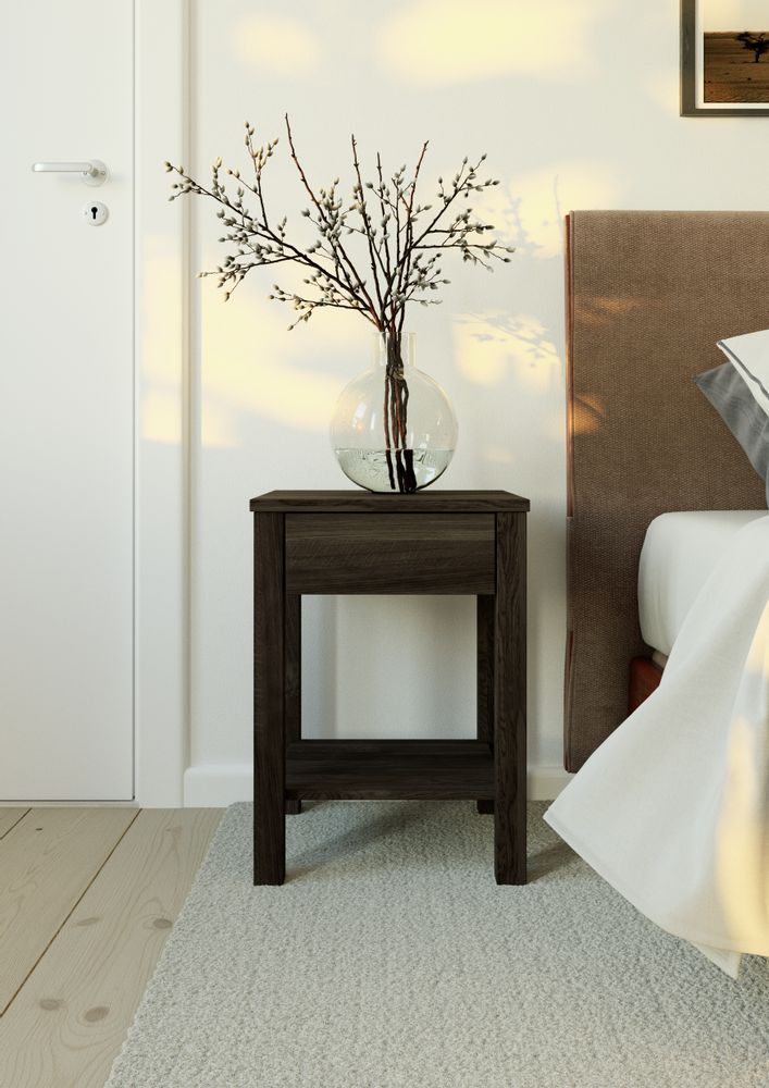 Tables de nuit - Table de chevet TOMMY 1 tiroir en bois massif - WOODEK
