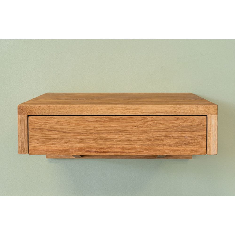 Night tables - Floating Nightstand BO, solid wood - WOODEK