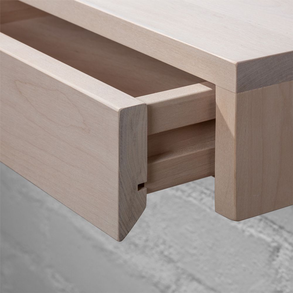 Night tables - Floating Nightstand BO, solid wood - WOODEK
