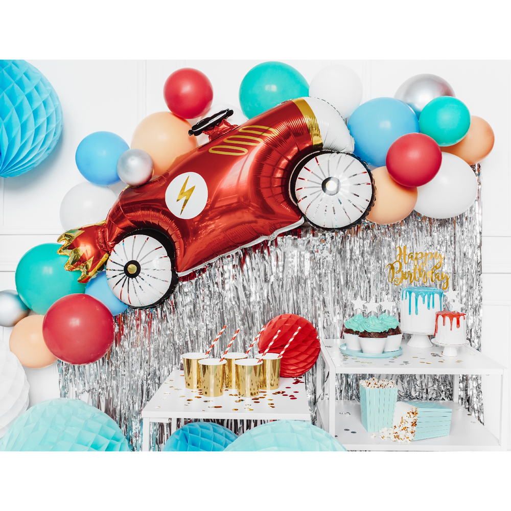 Objets de décoration - Voiture ballon en aluminium, 93x48cm, mélange - PARTYDECO