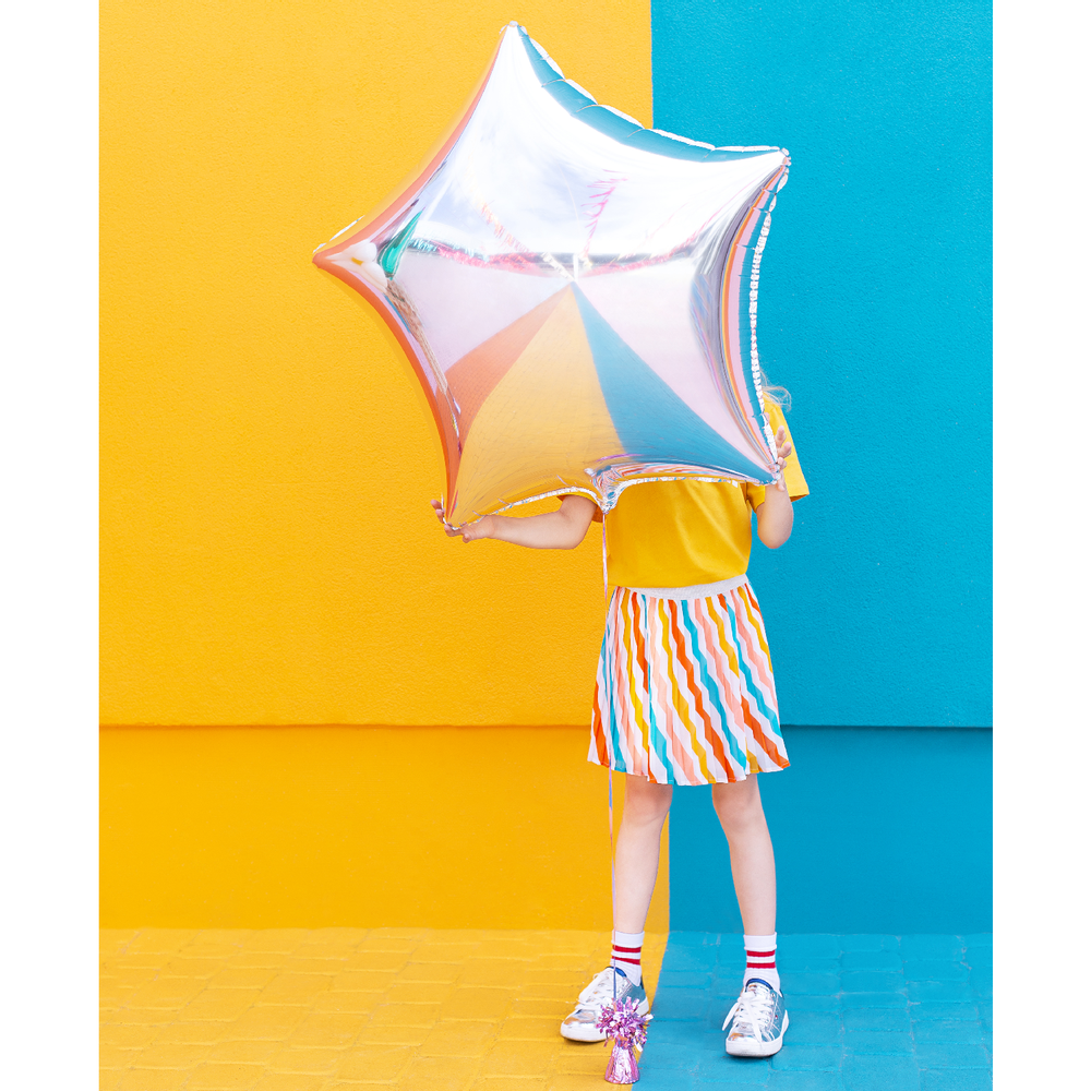 Objets de décoration - Ballon en aluminium Star, 70 cm, argent - PARTYDECO