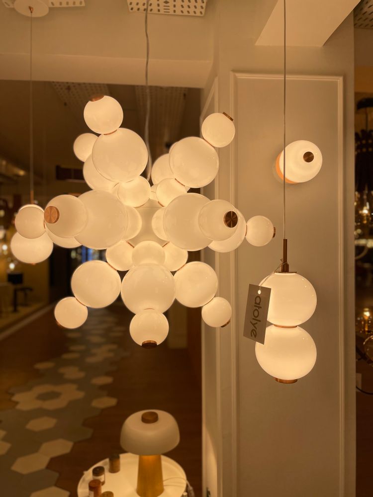 Plafonniers - Bonbon Plafond Grand verre blanc - ATOLYE STORE