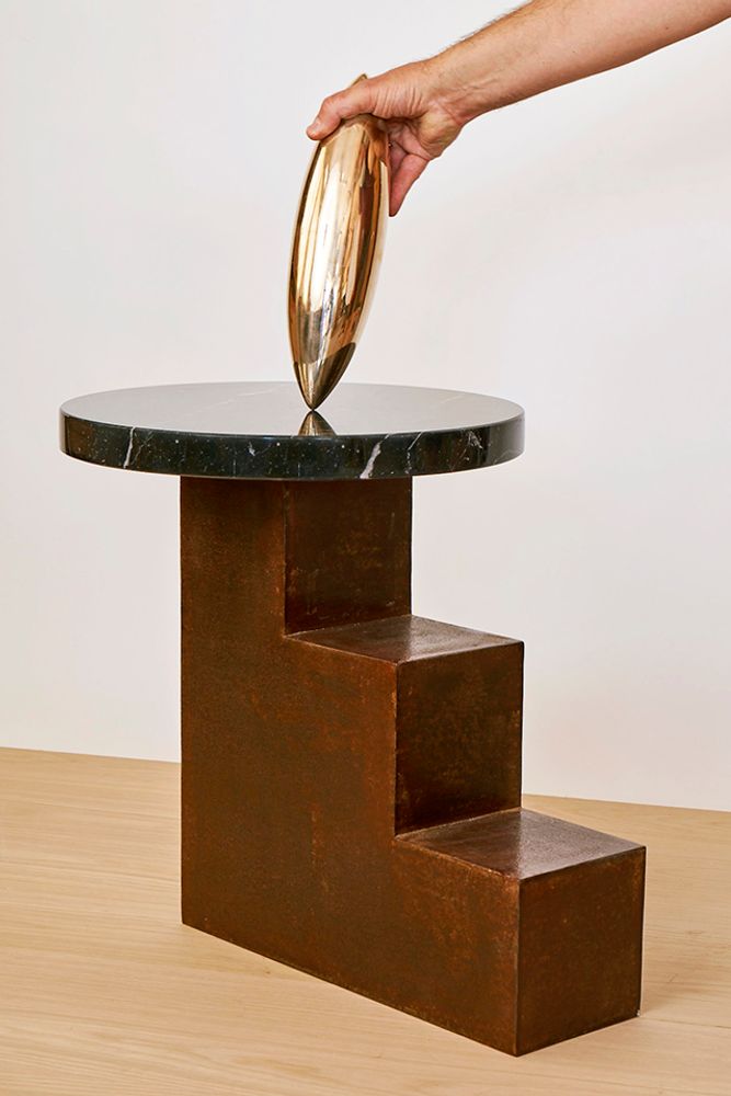 Sculptures, statuettes et miniatures - sculpture en bronze , objet artistique, Génesis- La Pensée - VAN DEN HEEDE-FURNITURE-ART-DESIGN