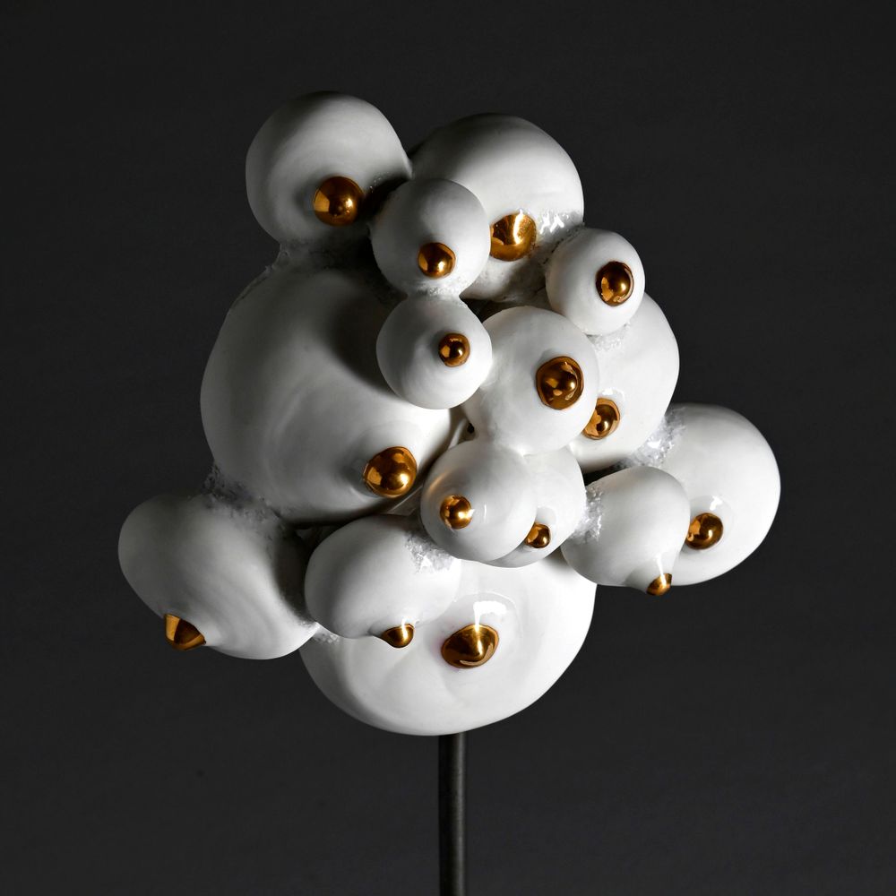 Sculptures, statuettes and miniatures - Breasts porcelain collection cluster - GUENAELLE GRASSI