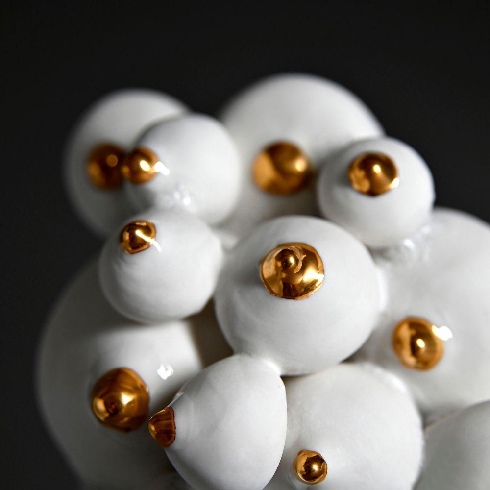 Sculptures, statuettes and miniatures - Breasts porcelain collection cluster - GUENAELLE GRASSI