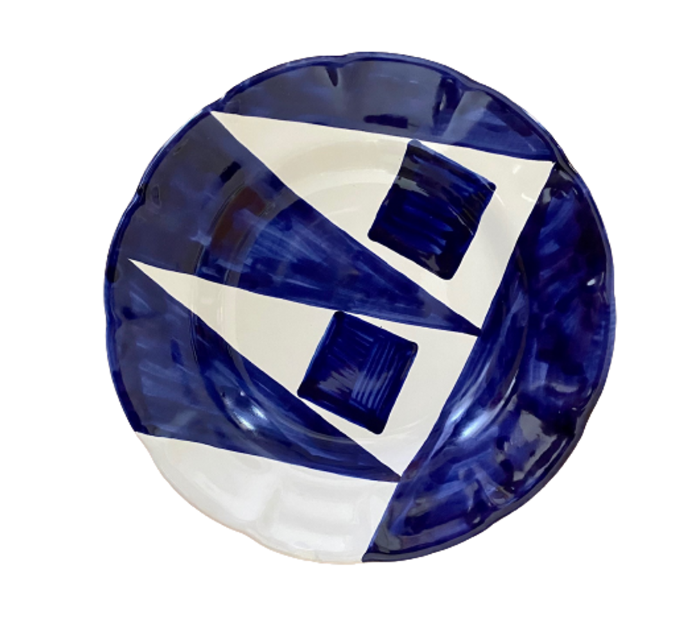Ceramic - Hand painted ceramic plate diameter 26 cm - CERASELLA CERAMICHE