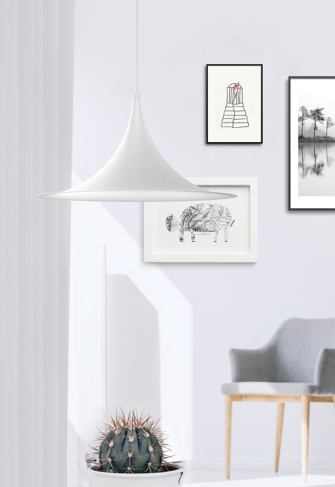 Decorative objects - MELROSE hanging lamp - LUXCAMBRA