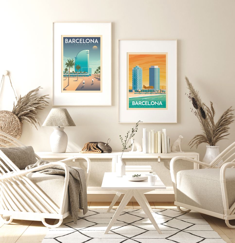Poster - VINTAGE TRAVEL POSTER LONDON UNITED KINGDOM | LONDON UNITED KINGDOM CITY ILLUSTRATION PRINT - OLAHOOP TRAVEL POSTERS