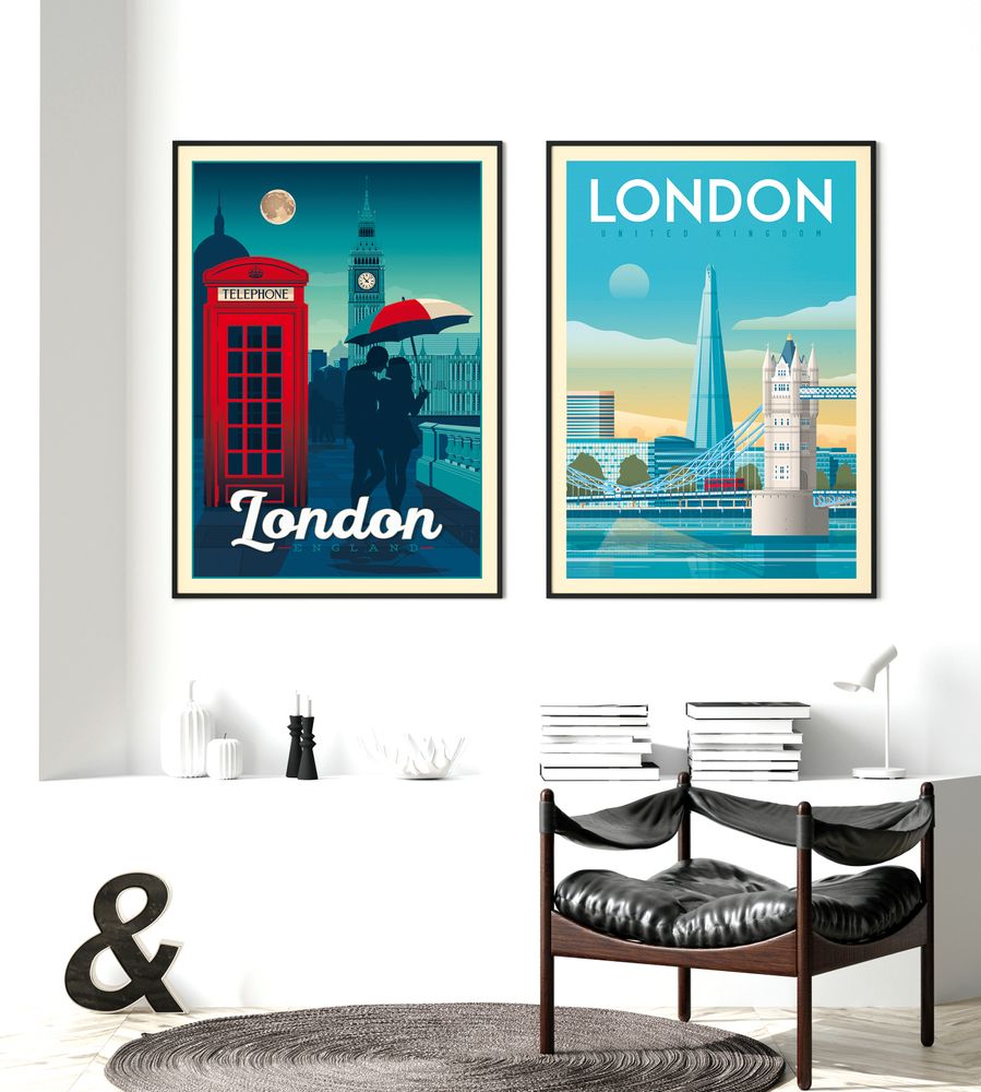 Office design and planning - VINTAGE TRAVEL POSTER SANTORINI GREECE | SANTORINI GREECE CITY ILLUSTRATION PRINT - OLAHOOP TRAVEL POSTERS