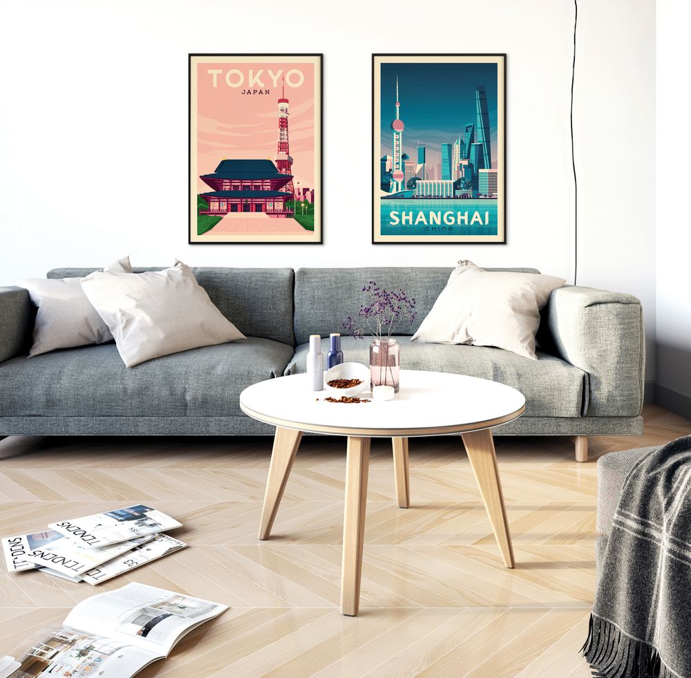 Poster - SHANGHAI CHINA POSTER TRAVEL VINTAGE | SHANGHAI CHINA CITY ILLUSTRATION PRINT - OLAHOOP TRAVEL POSTERS