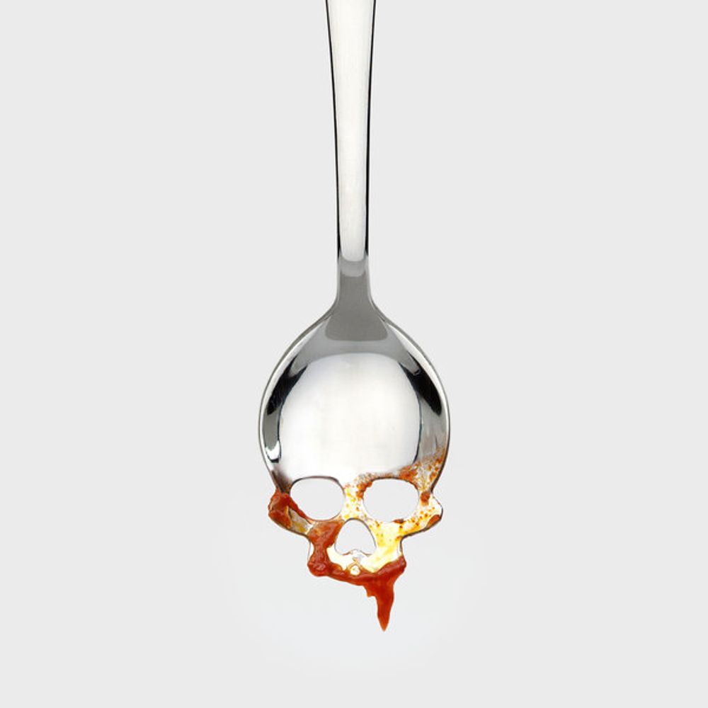Cutlery set - Skull Serving Spoon - SUCK UK