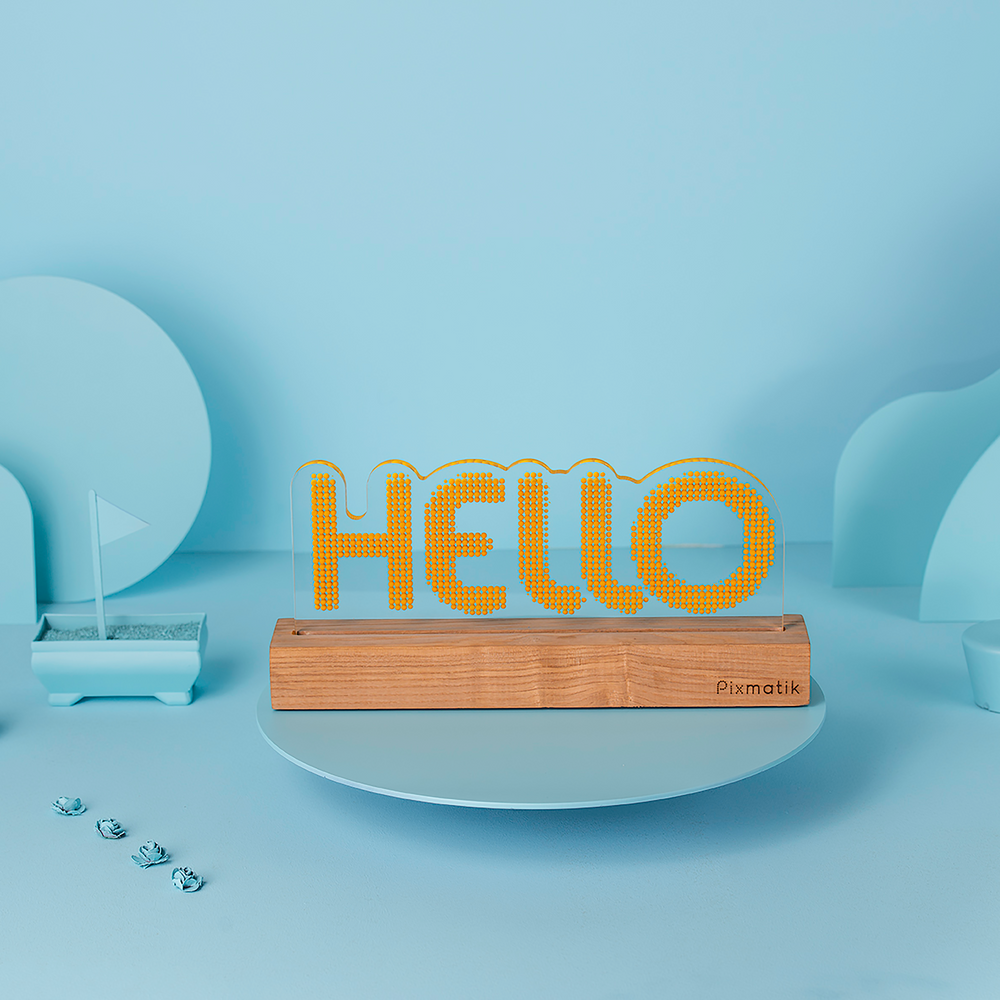 Objets design - LAMPE D'AMBIANCE DESIGN "HELLO" - PIXMATIK
